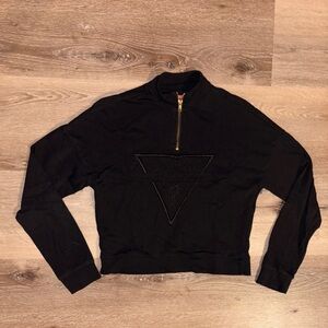 GUESS Black Pullover Sweatshirt